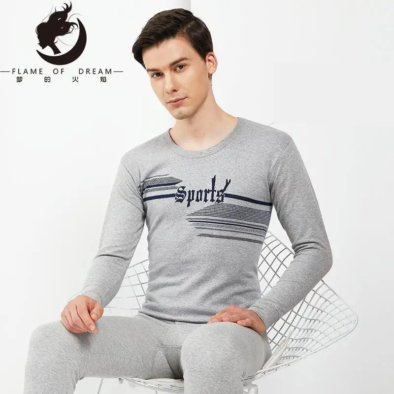 

Flame Of Dream Thermal New High-grade Cotton Warm Suit Men's Autumn Clothing Pants Cotton Wool Base Warm Suit 2076