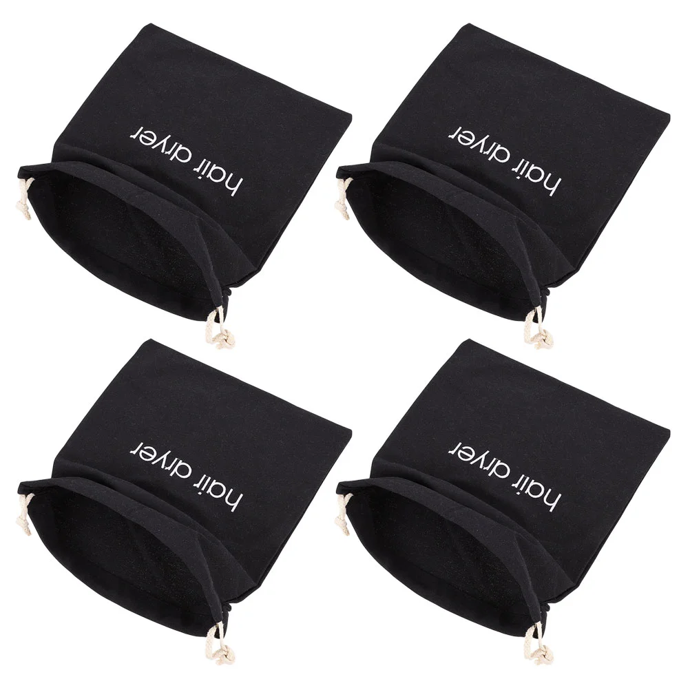 

4Pcs Hair Dryer Bags Drawstring Storage Bags Outdoor Hair Dryer Carrying Bags