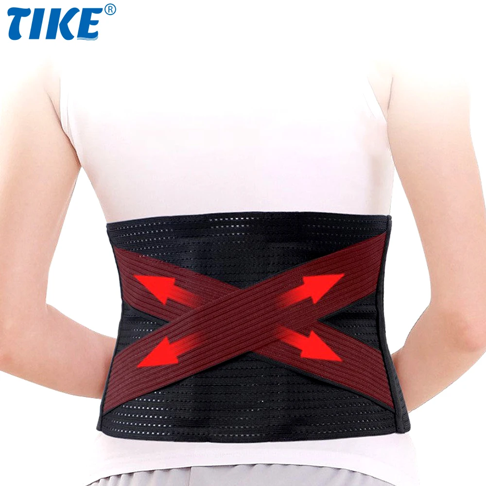

TIKE Lower Back Brace for Men and Women | Breathable Lumbar Support Belt for Lower Back Pain Relief | Sciatica, Herniated Disc