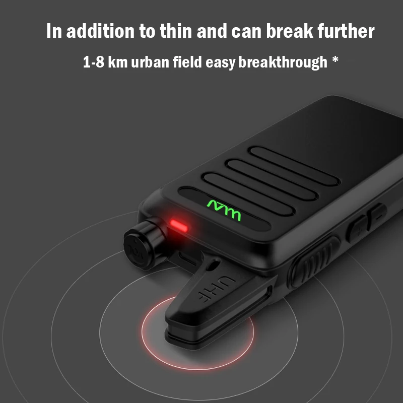 WLN KD C1 mini walkie talkie professional 1 or 2 UHF 400-470mHz supporting 16-channel Ham CB radio walkie talkie long range