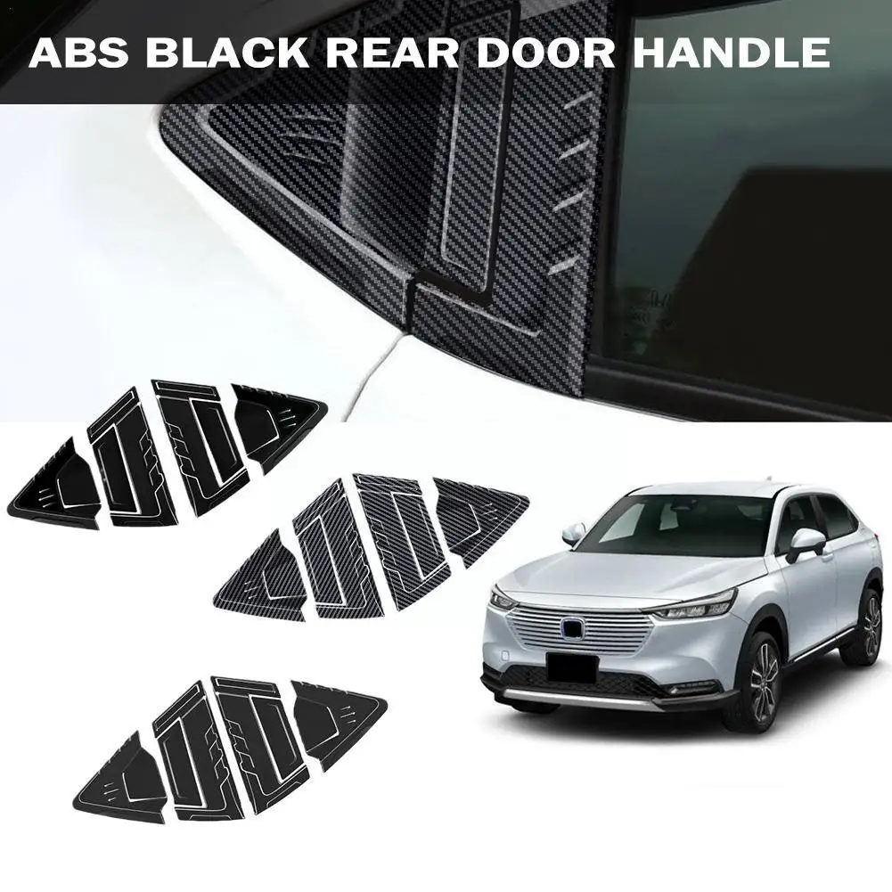 

For Honda Vezel E:HEV HRV 2021 2022 2023 ABS Chrome Rear Carbon Car Protector Door Frame Accessories Fiber Bowl Handle Stic Z6B2