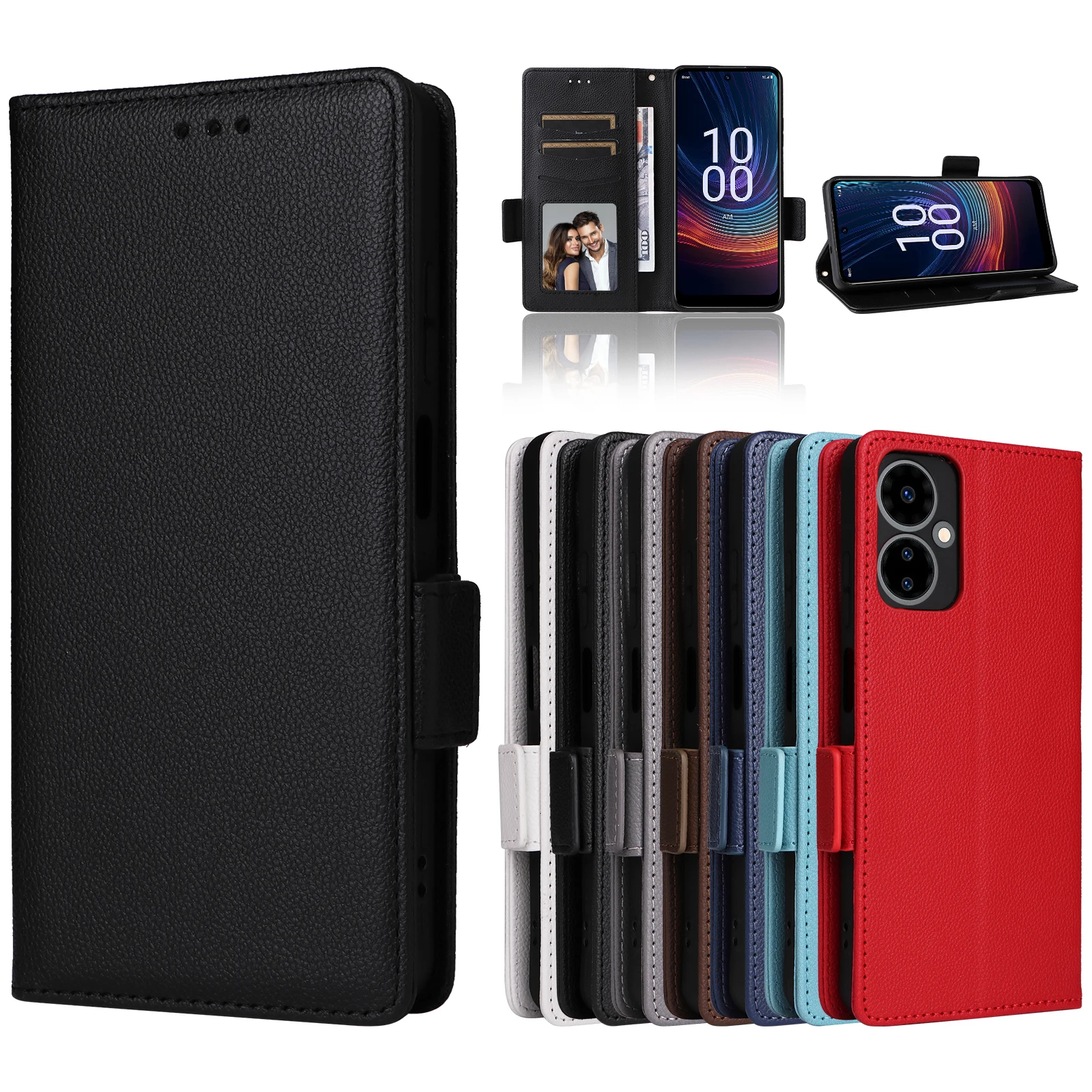 Чехол-кошелек с слотом для карт Boost Mobile Celero 5G 2024 кожаный противоударный чехол