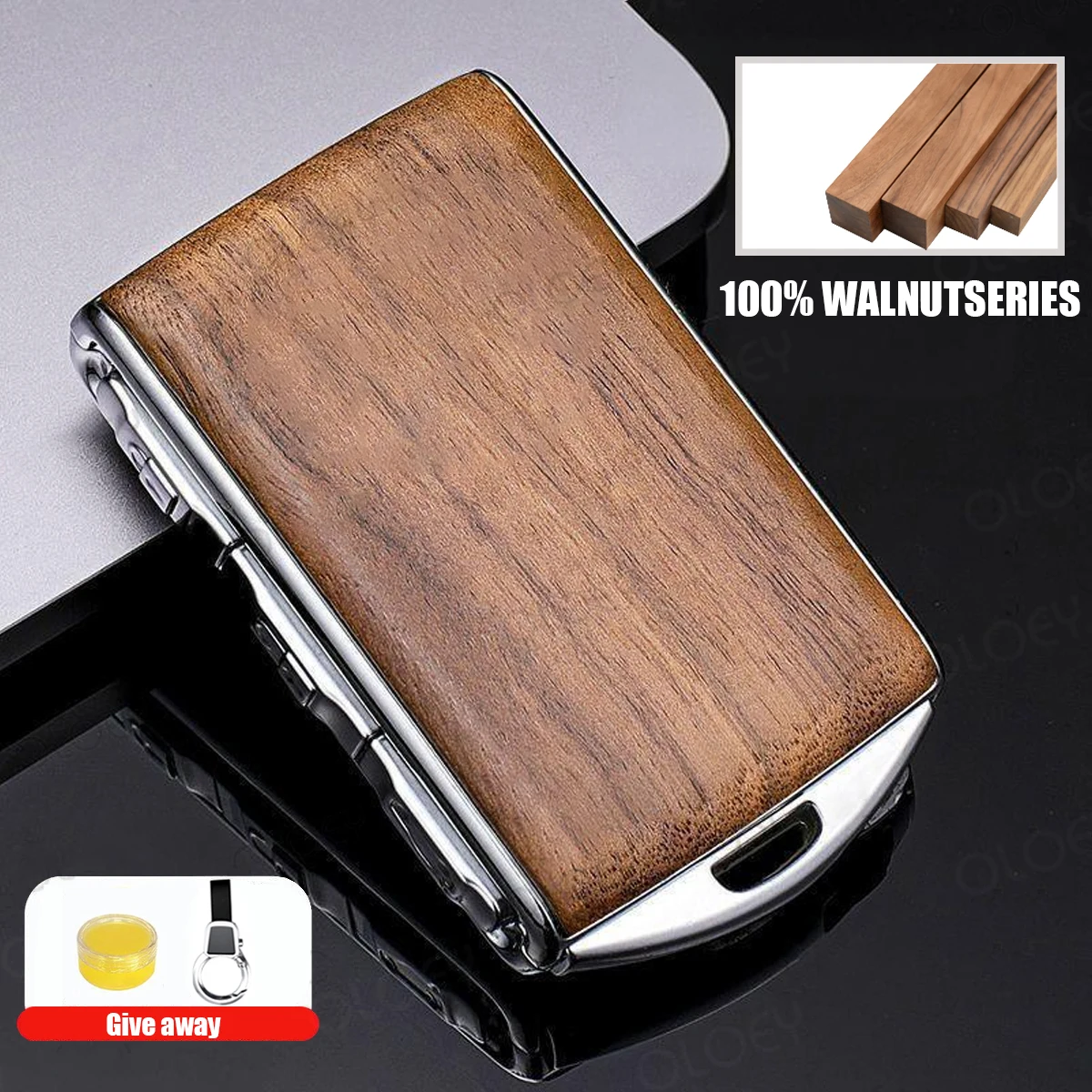 

Чехол для автомобильного брелока из 100% натурального дерева для Volvo S60 S90 XC40 XC60 XC90 V60 V90 C30 для Polestar 1 2