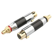 xlr to rca adapter carbon fiber 3 pin connector female to female converters can diy make microphone balance cable gold plated
