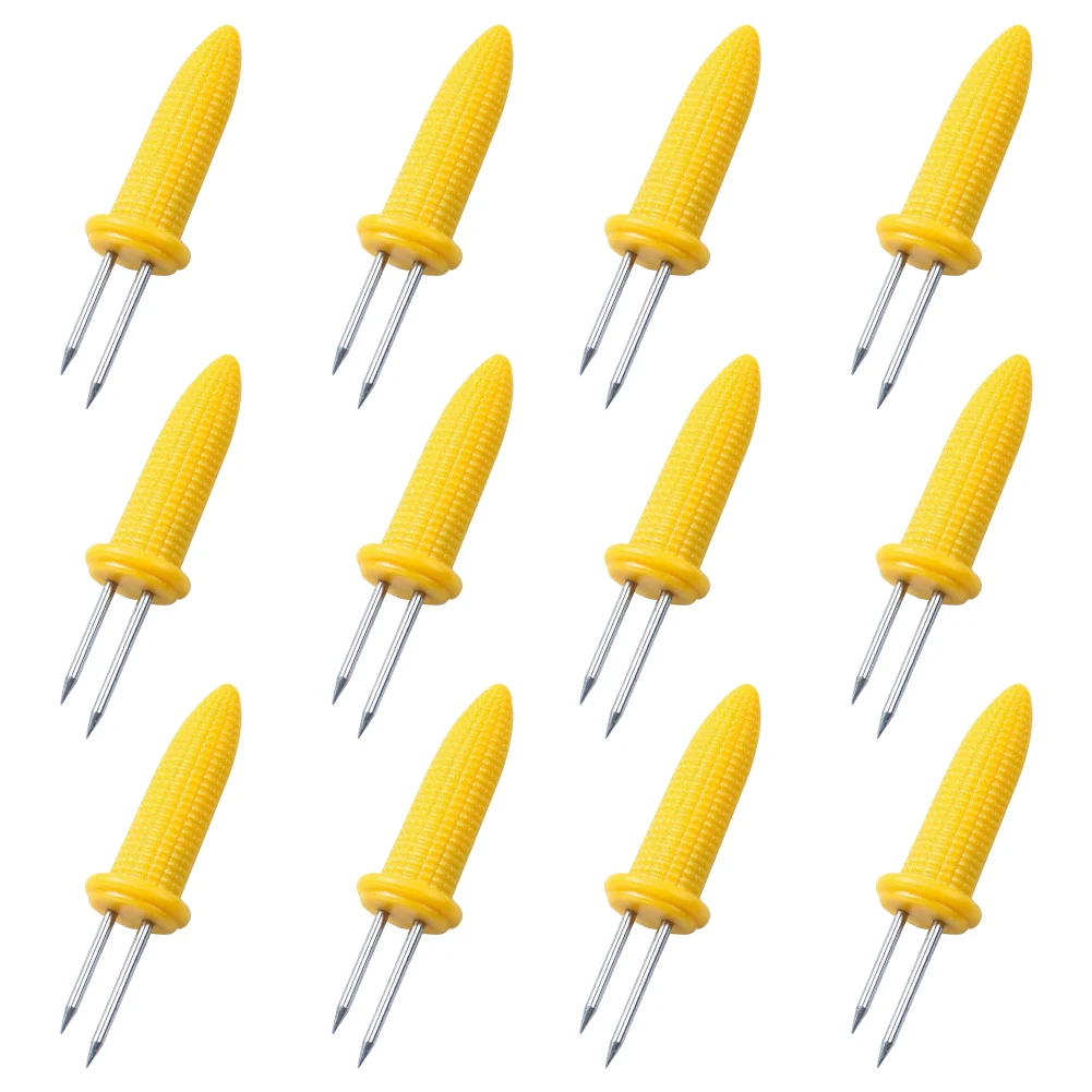 

Stainless Steel Corn Cob Holders Ergonomically Designed Hygienic and Safe Great for BBQ and Picnic Easy to Clean Dishwasher Safe