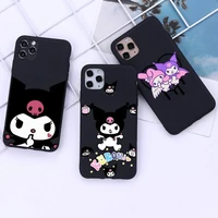 cute cartoon sanrio kuromi rabbit phone case for iphone 13 12 11 pro mini xs max 8 7 plus x 2020 xr cover