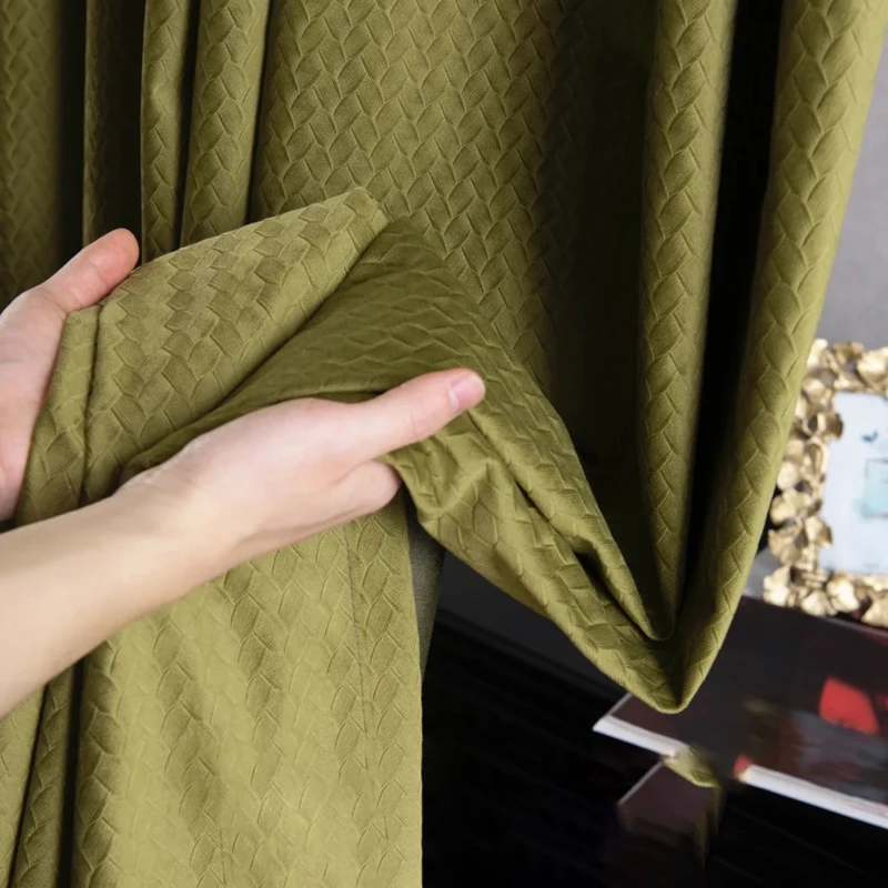 Luxury Living Room Curtains Velvet Premium Modern Minimalist Blackout Balcony Curtains Noble Elegant Home Decor Bedroom Curtain