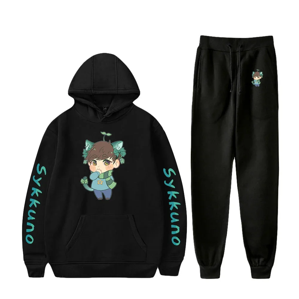 Sykkuno Merch 2D детские толстовки наборы свитшоты спортивные штаны для отдыха мужские