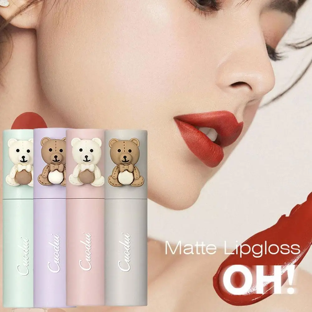 

Air-sensing Lip Mud Lip Glaze Matte Matte Long-lasting Whitening Student Beauty Lipstick Waterproof Makeup Non-fading Party X3h8