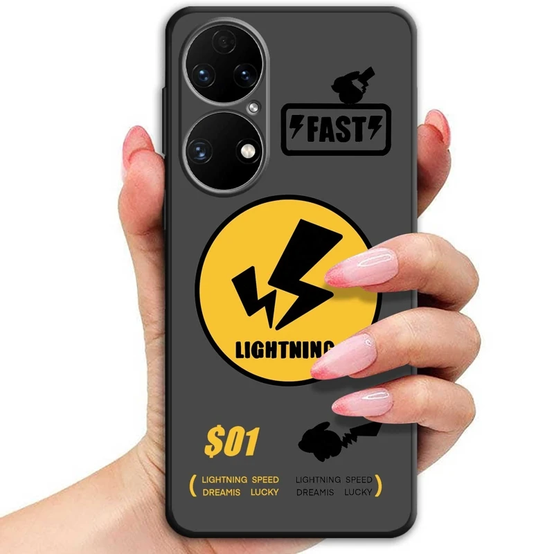 

Phone Case Pokemon Pikachu Fast Cute Simple For Huawei P Smart z Nova 9 SE Y9 2019 P20 8i P30 Lite P40 P10 Y90 Y7 P30lite