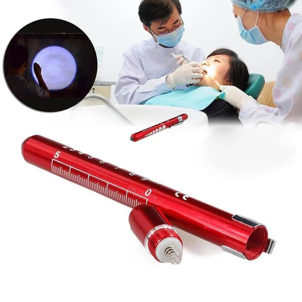 

Portable LED Flashlight Work Light Medical First Aid Pen Light Torch Lamp With Pupil Gauge Measurements Doctor Nurse Diagnosis