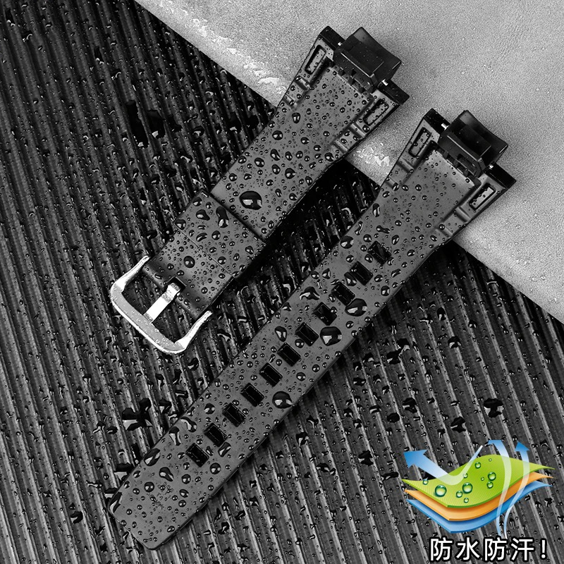 High quality rubber strap For Casio G-SHOCK Steel Heart GST-B400 series silicone resin waterproof watch strap accessories