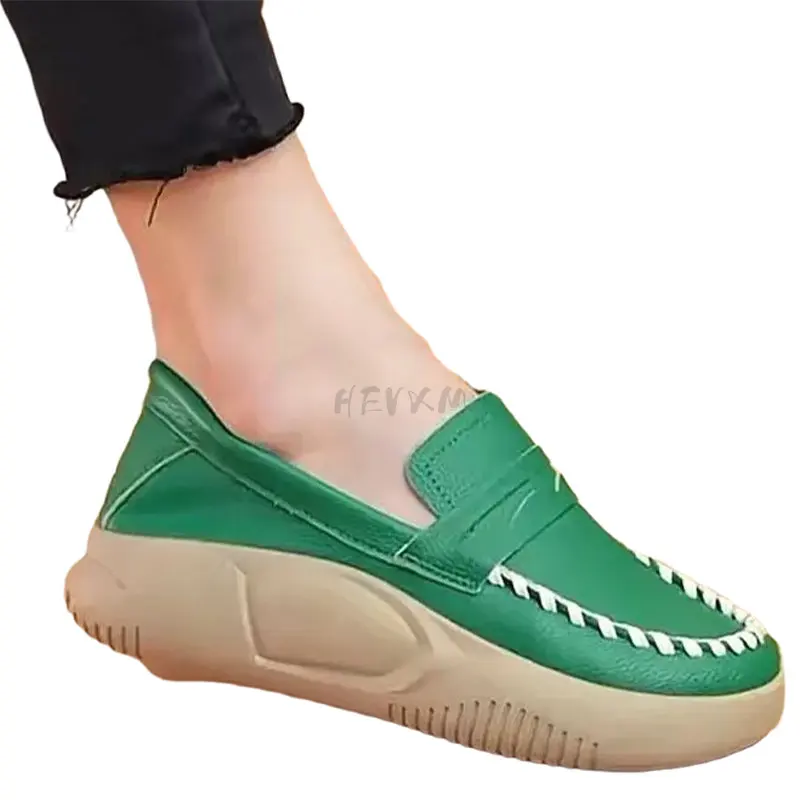 Women Shoes Platform Flats Sports Autumn Spring Fashion New 2022 Sneakers Walking Loafers Casual Running Hiking Pu Leather Shoes