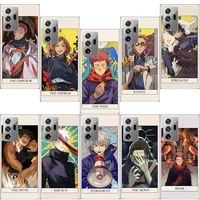 comic jujutsu kaisen tarot phone case for samsung a12 a22 a32 a42 a52 a72 f62 f52 galaxy a01 a02 a11 a21 a31 a41 a51 a71 m51 m30