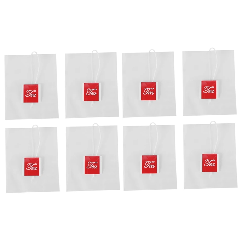 

4000Pcs 5.5 X 7Cm Pyramid Tea Bag Filter Nylon Tea Bag Single String Label Transparent Empty Tea Bag