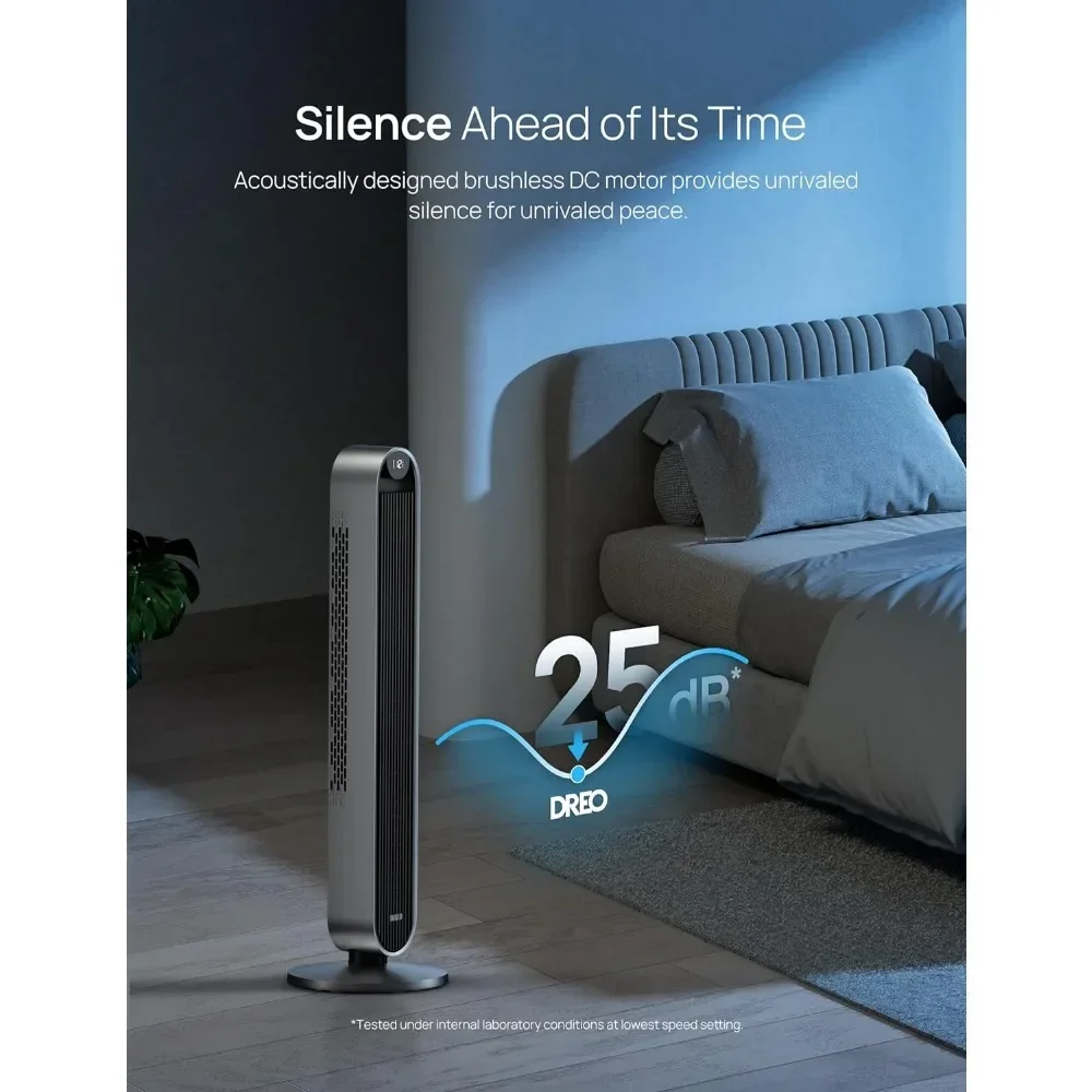 Безлопастной вентилятор 42-дюймовые вибрирующие вентиляторы на 120 ° бесшумный