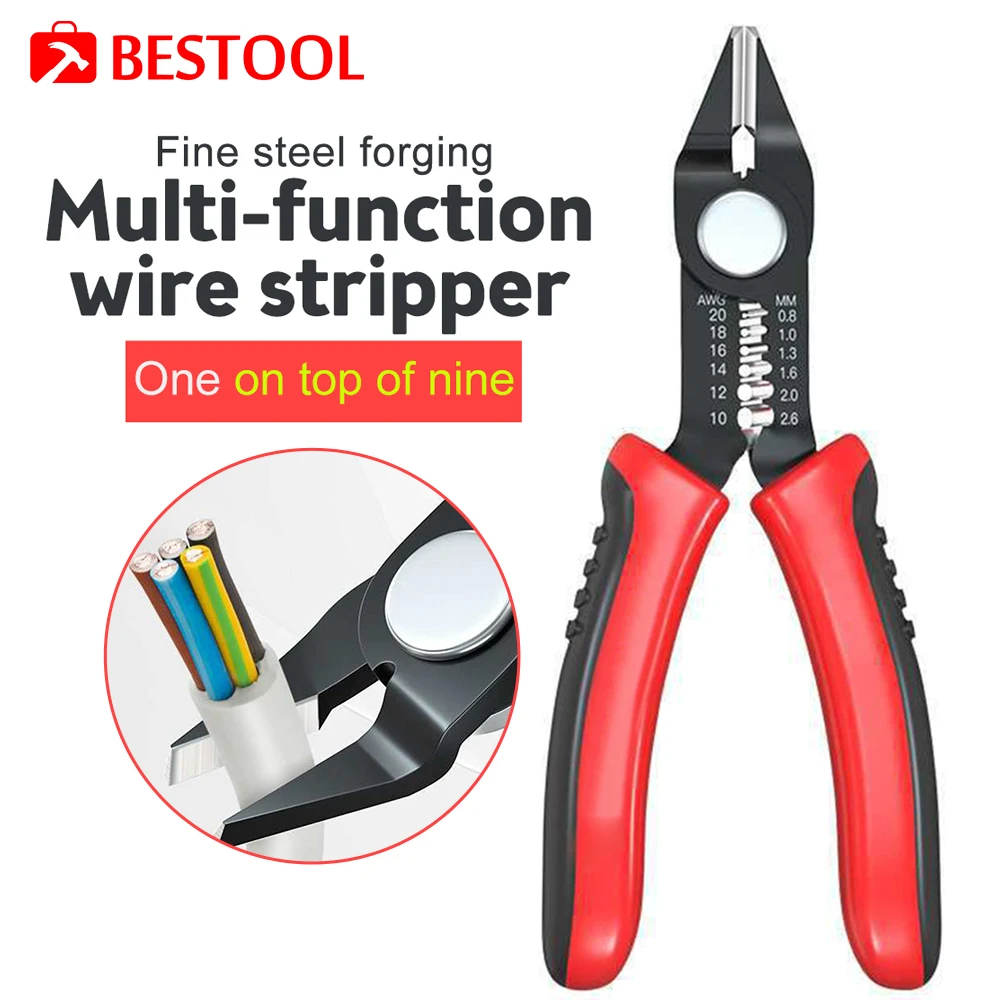 

Multifunctional Wire Stripper Pliers Tools Automatic Stripping Cutter Cable Wire Crimping Electrician Repair Tools Hand Tools