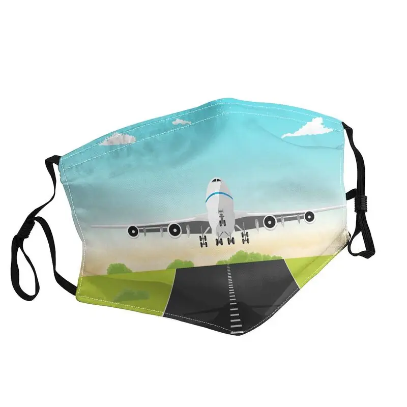 

Pilot Aviator Aircraft Runway Non-Disposable Mouth Face Mask Aviation Airplane Plane Anti Dust Mask Protection Respirator Muffle