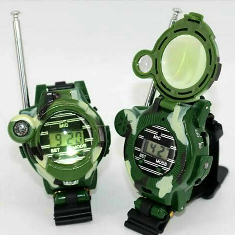 

2 шт., Детские армейские наручные часы с рацией
