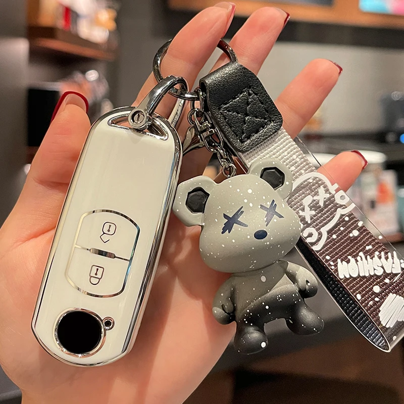 

Car Remote Key Case Cover Fob For Mazda 2 3 5 6 BL BM GJ Atenza Axela Demio CX-3 CX3 CX-5 CX5 CX7 CX-9 CX8 Keychain Accessori