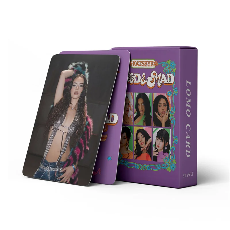 Фото 55 шт./компл. новый альбом ILLIT LOMO Card ILLIT BOMB Photo Card MOKA WONHEE YUNAH Открытка Коллекционная открытка для девочек Подарочная поздравительная открытка №3