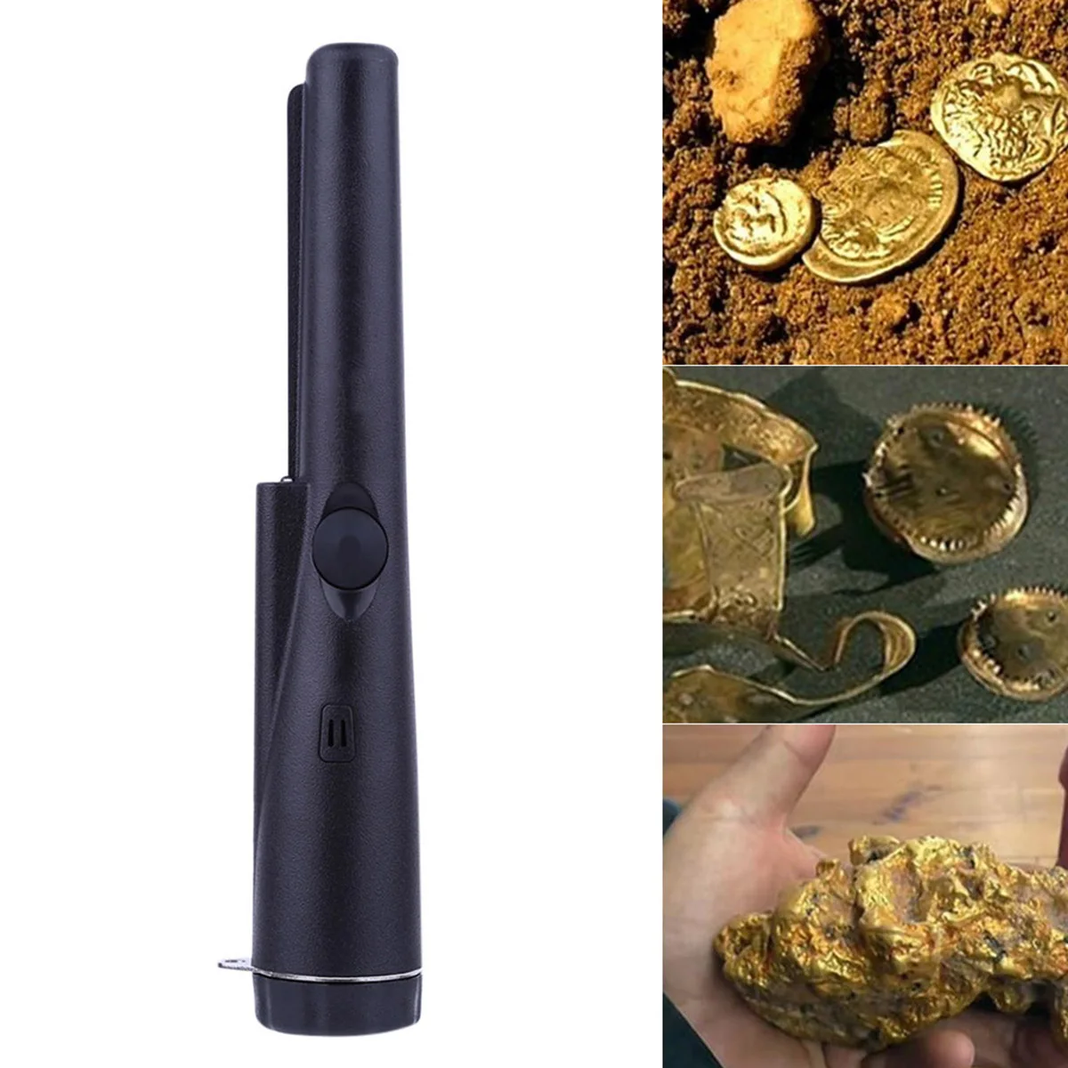 

Metal Detector High Sensitivity Metal Finder Pin Pointer with LED Light Treasure Hunting Tool Metal
