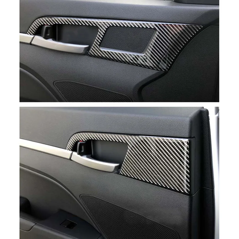 4 шт. Спортивная защитная рамка из углеродного волокна для Hyundai Elantra 2017 2018 2019