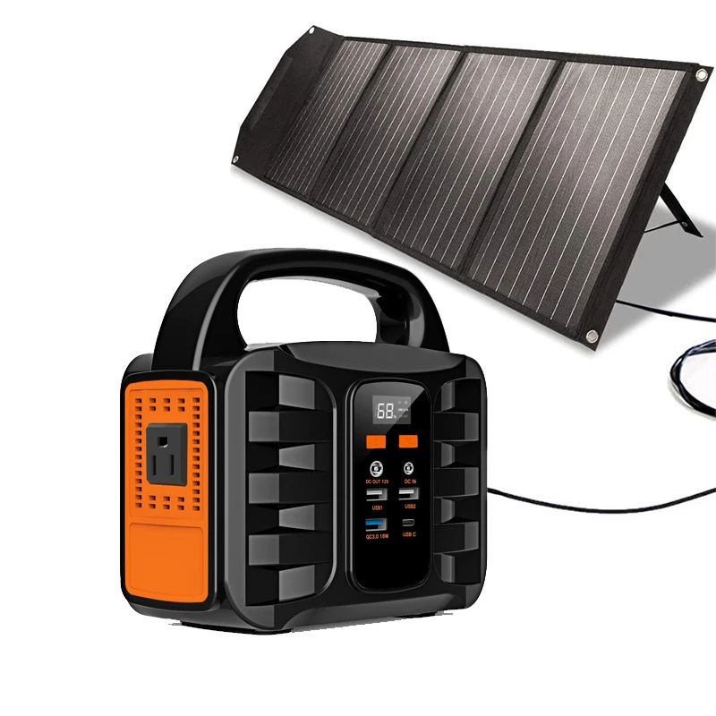 

Wholesale Solar Generator Backup 100W 42000mAh Lithium Battery Power Supply Portable Power Bank