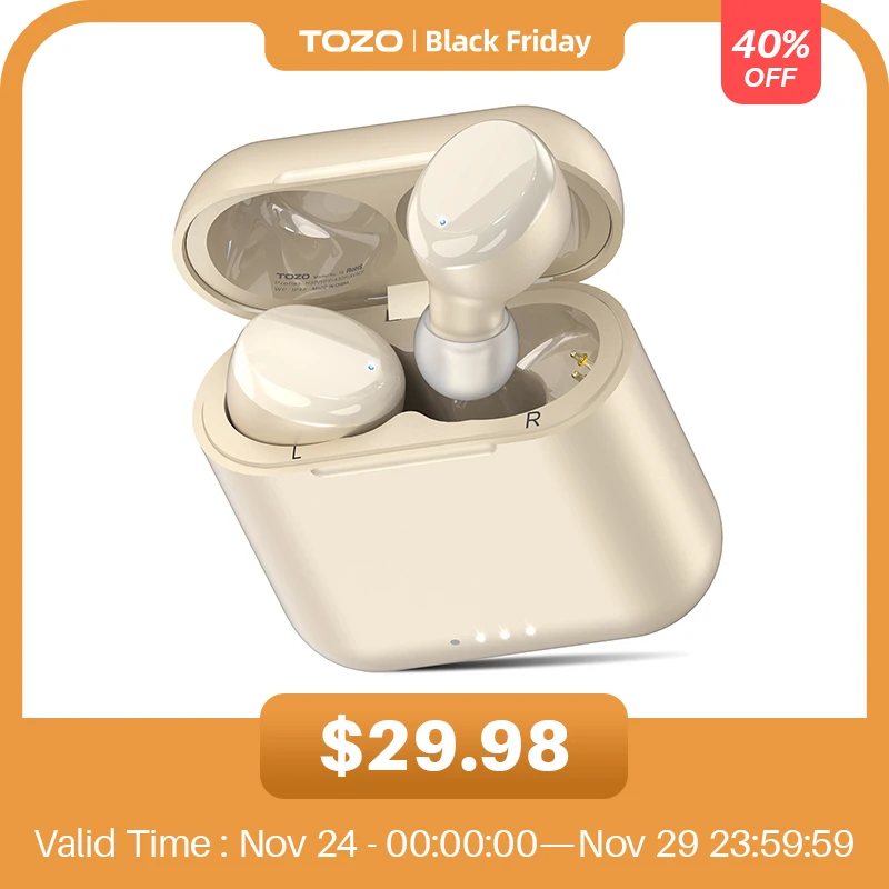 

Bluetooth-наушники, беспроводные наушники с сенсорным управлением и наушниками HifFi Sound, водонепроницаемость IPX8, время воспроизведения 30 часов, ...