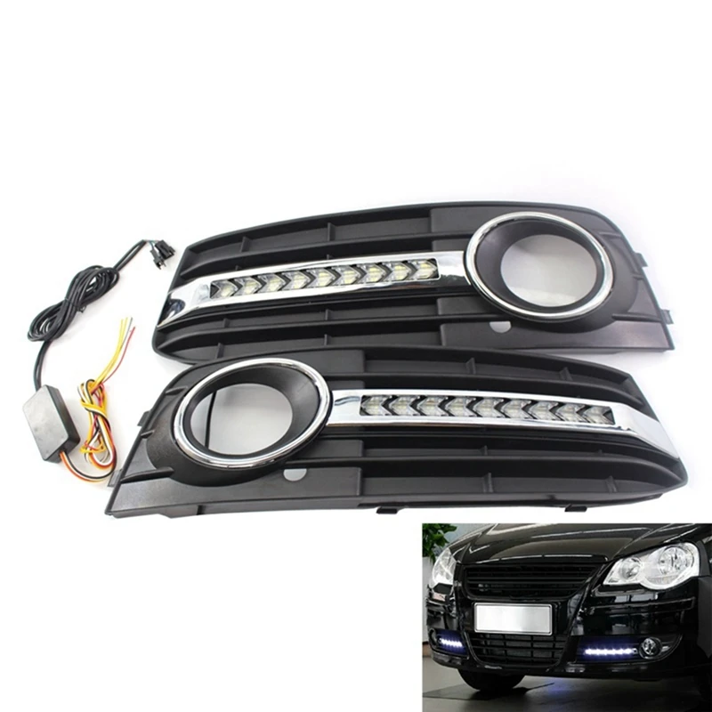 Автомобильные люминесцентные дневные ходовые огни сетчатая решетка рамка