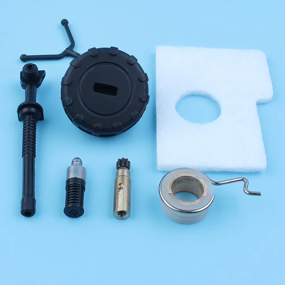

Oil Pump Worm Gear Air Filter Tube Line Hose Gas Tank Cap Kit For Stihl 018 MS180 017 MS170 MS 170 180 Chainsaw 1123 640 7102