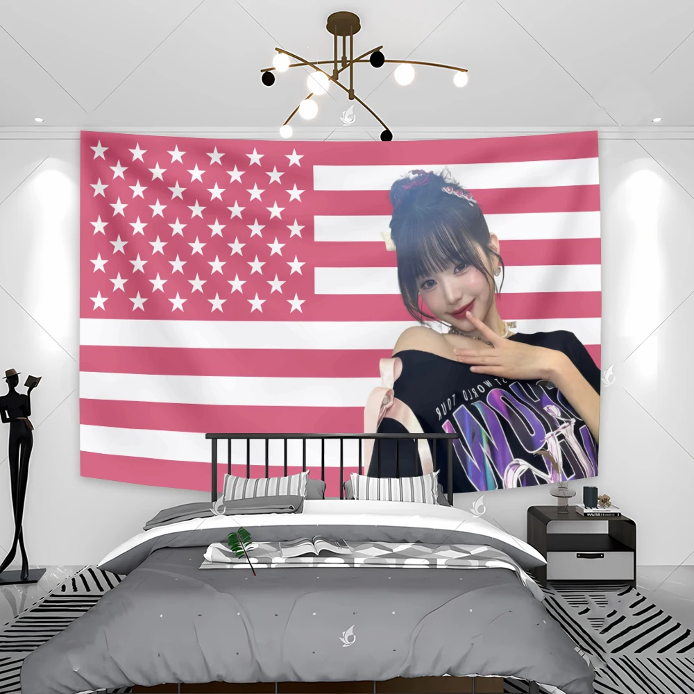 Постер Kpop обои гобелен Wonyoungs коллекция поклонников подарки на день рождения для