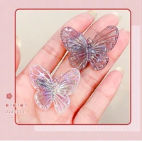 childrens butterfly hair accessories fairy butterfly hairpin female sweet girl bangs broken hair duckbill clip hairpin clip