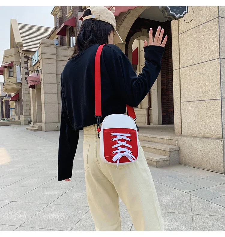 2024 интернет-знаменитости корейская версия парусиновая сумка через плечо женская