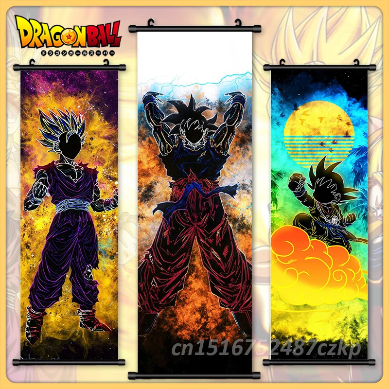 

Dragon Ball Vegetto Wall Art Painting Anime Hanging Son Goku Scrolls Strongest Warrior Canvas Print Pictures Poster Home Decor
