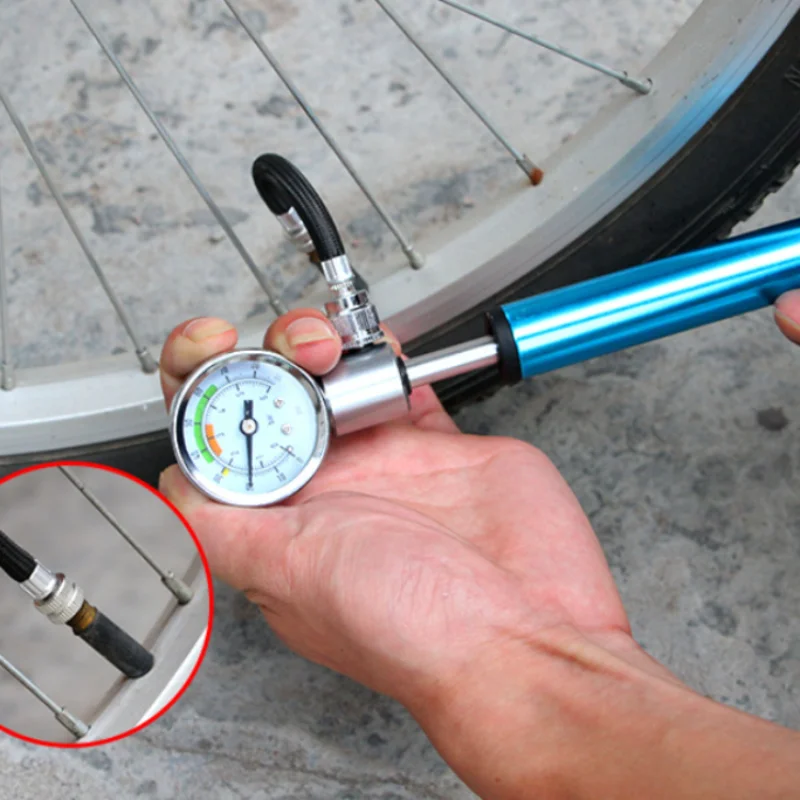 

Portable High-pressure 300psi Bike Air Pump with Gauge for Fork & Rear Suspension Shock Absorber Mountain Bicycle Tire Inflator