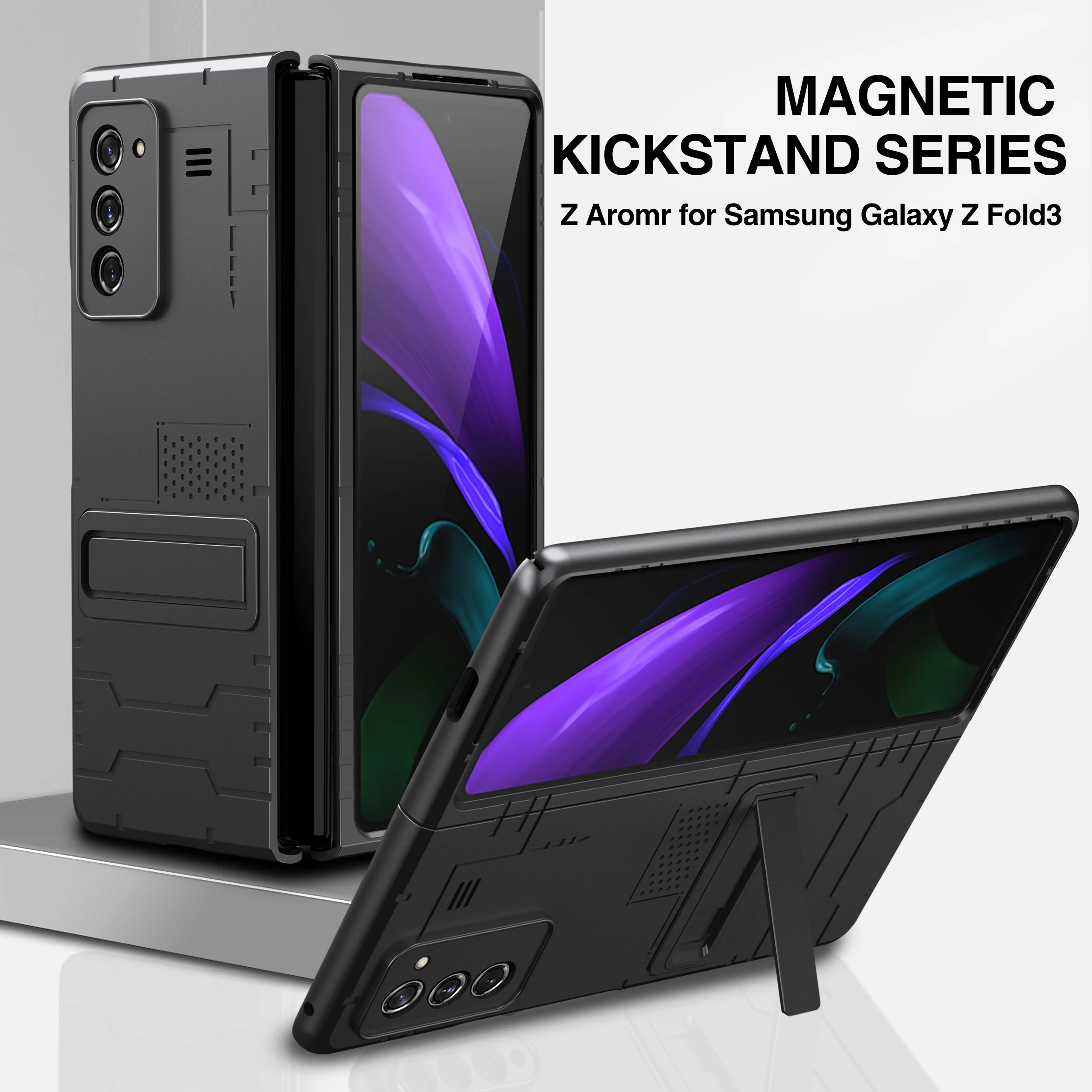

Противоскользящий складной чехол с откидной подставкой для Samsung Galaxy Z Fold 3 Fold3 5G Fold 2 Fold2 противоударный чехол для телефона