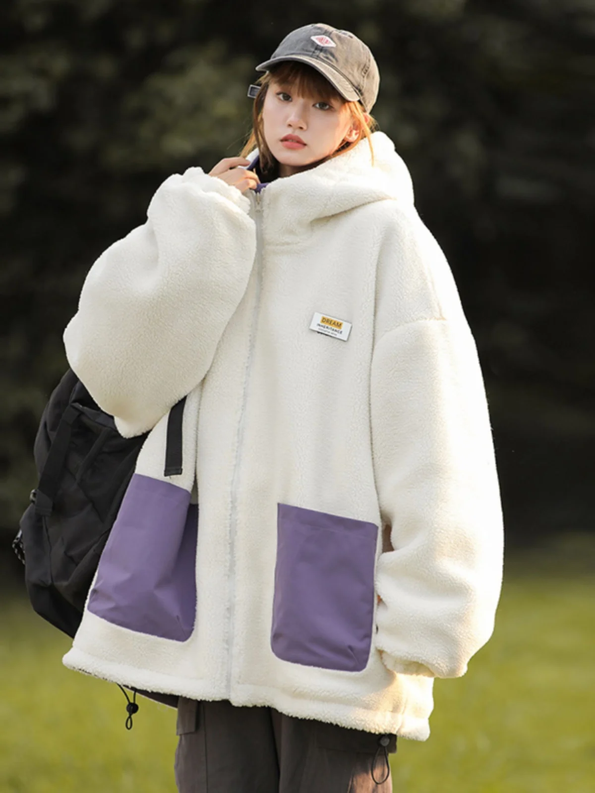 Верхняя одежда из овечьей шерсти. Женская двусторонняя в тон. Куртка на хлопковой