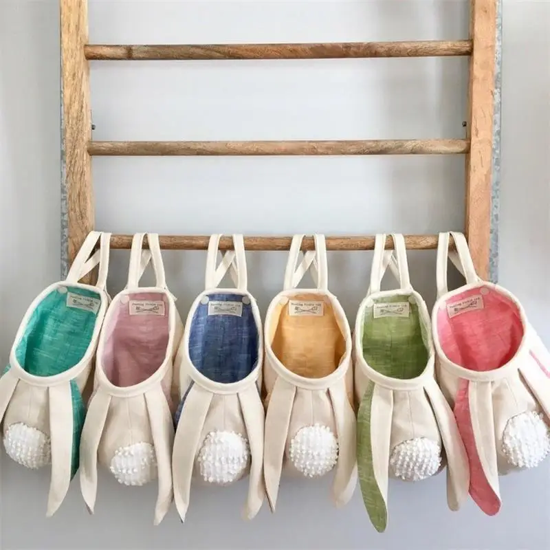 

Fabric Hanging Easter Bunny Ears Basket
