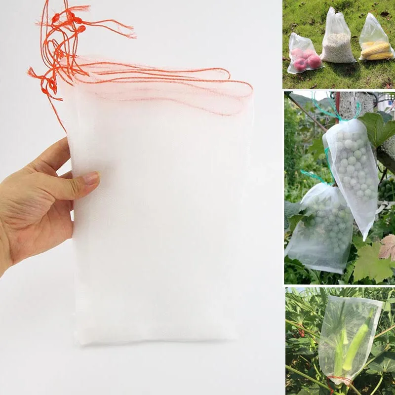 

1/5/10pcs Fruit Netting grow bags Garden Tools Protection Bug Insect for Grape Flower veg Storage Against Insect Pest Bird