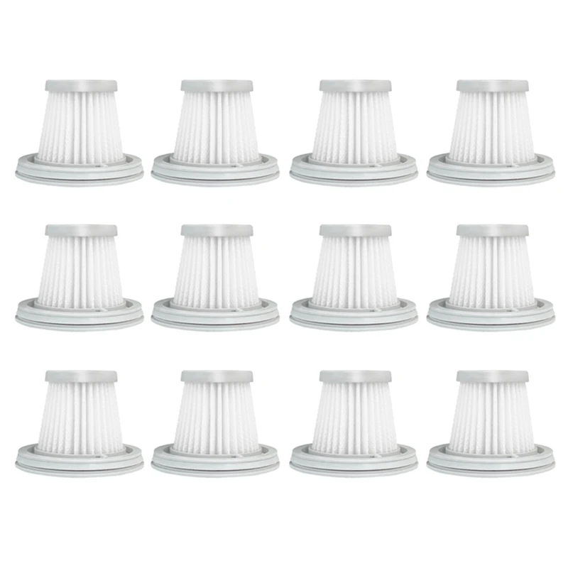 

12Pcs Replacement For Xiaomi Mijia Handy Vacuum Cleaner SSXCQ01XY Home Wireless Washable Filter Spare Part HEPA Filter