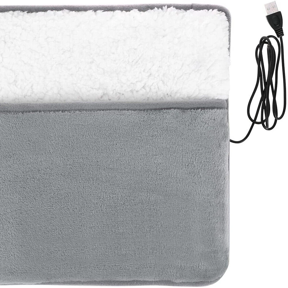 

High Quality Foot Warmer USB Heated Covers Electric Imitation Wool Mats Relax Relieve Muscle Pain Warm Feet Washable Detachable