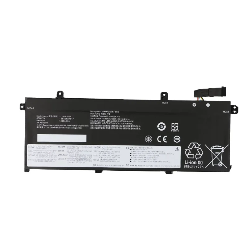 Фото Аккумулятор 11.52V 51Wh 4345mAh L18M3P73 для Lenovo ThinkPad T490 T495 P43s 02DL007 SB10T83122 5B10W1 L18L3P73 L18C3P72 L18M3P72 №2
