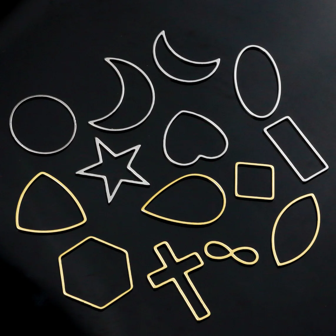 

20 шт., подвеска-рамка из нержавеющей стали