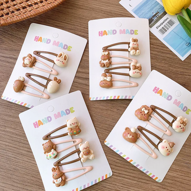 

4 шт./набор, детские заколки для волос