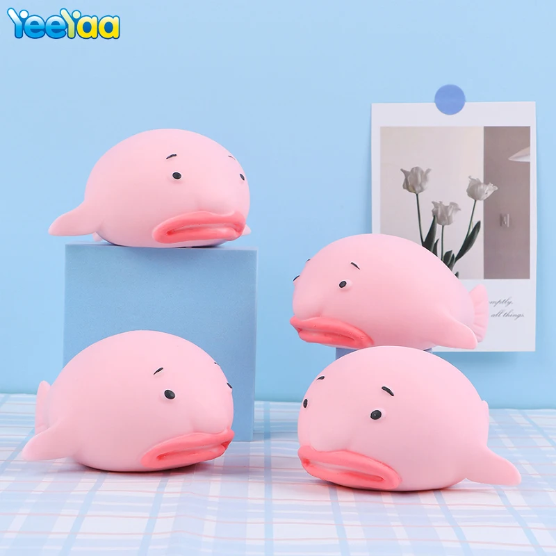 

Funny Expression Fish Mochi Squishy Decompression Toys Squeeze Soft Sticky Stress Relief Funny Toy For Adults Or Children Gift