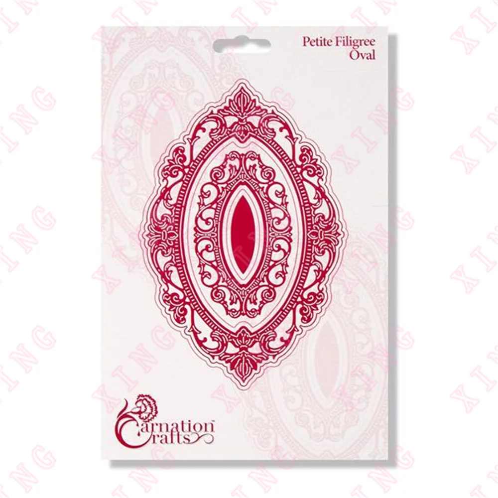 

2022 Christmas Petite Filigree Oval Metal Cutting Dies Set Scrapbook Diary Decoration Embossing Template Diy Handmade Craft Mold