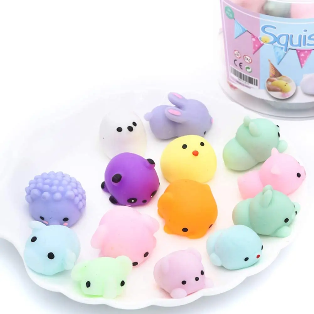 Squishies Squishy Toy 24pcs Party Favors for Kids Squishy Toy moji Kids Kawaii squishies Stress Reliever Anxiety Toys Easter Toy enlarge