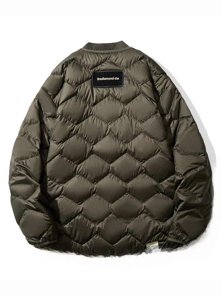Осенне-зимний легкий пуховик для отдыха японская мода свободный пары-карго 90
