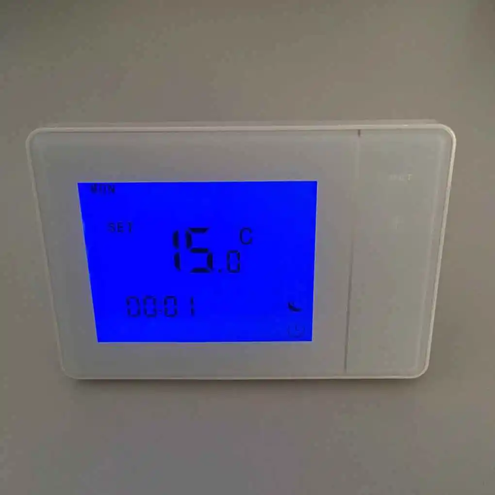 

Programmable Wall-hung Boiler Heating Thermostat 5A Digital Room Temperature Controller Touch Screen LCD Thermostat